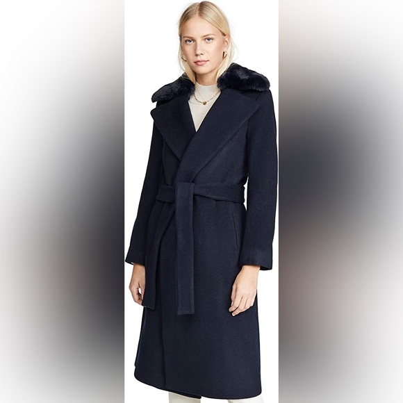 Club Monaco Baylee coat navy - Picture 1 of 3